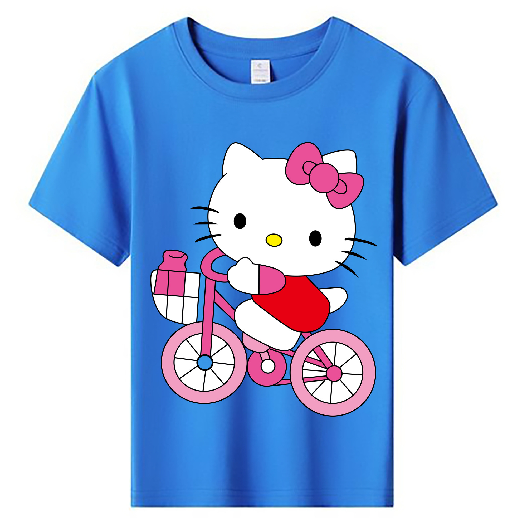 （画像用） Hello Kitty ハローキティ 綿100％キッズTシャツ（フロントプリント）